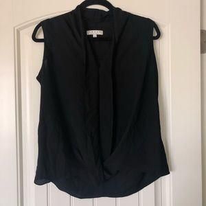 Chaus black sleeveless blouse